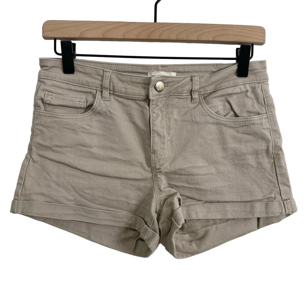 H&M Tan Twill Shorts Size 6